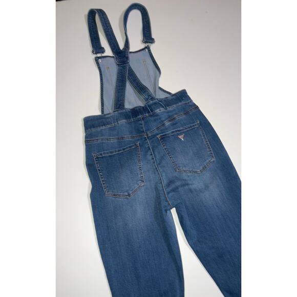 Guess women’s  distressed denim overalls - Picture 14 of 16